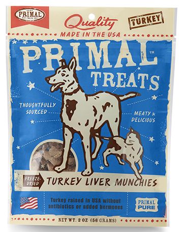 Primal Turkey Liver Munch Dog 1X2OZ