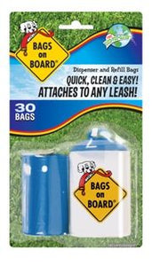 Bags on Boards Original Dispenser w Dog Bags Refill