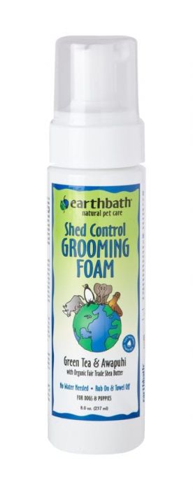 EARTHBATH Waterless Grooming Foam Green Tea Essence Pump Dog 1X8OZ