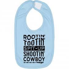 Wrangler Baby Bib - Cowboy Bib Wrangler 