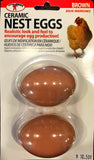 Ceramic Nest Eggs poultry Kane Vet Supplies Brown 