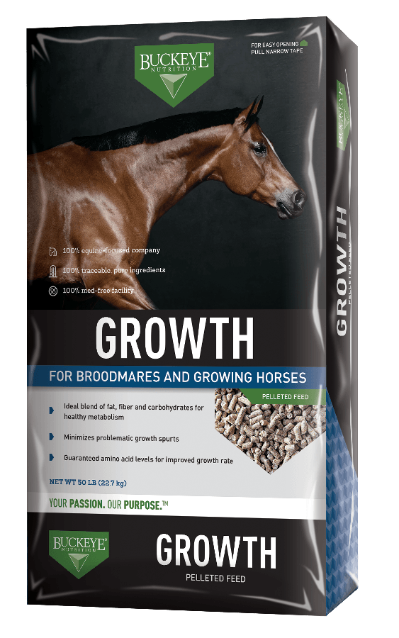 Growth Pelleted Feed Horse Feed Buckeye 