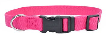 New Earth Soy Adjustable Collar Fuchsia Dog