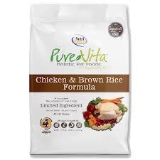 Pure Vita Chicken & Brown Rice Formula 15lb Dog Food Nutri Source 