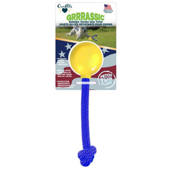 Our Pets Grrrassic Knotted Toss Toy For Dogs