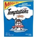 Temptations Cat Treats Savoury Salmon Flavor 180g Cat Food MARS Petcare 