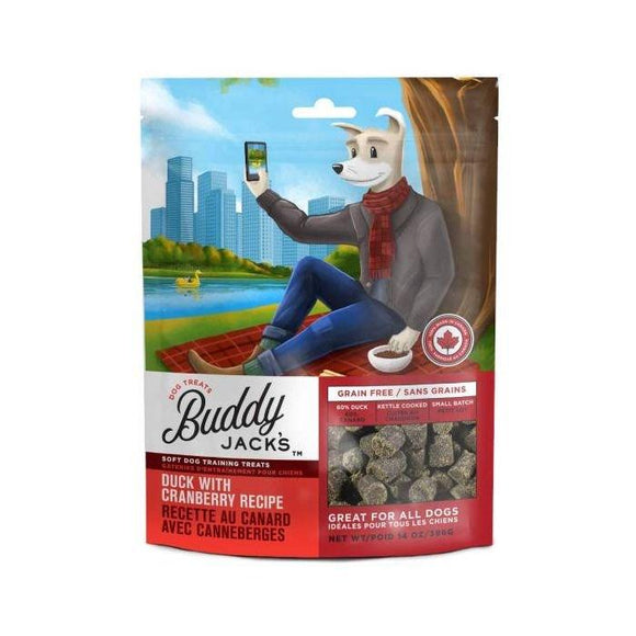 Buddy Jacks Duck with Cranberry Recipe Dog Treats Kane Vet Supplies 56 Grams 