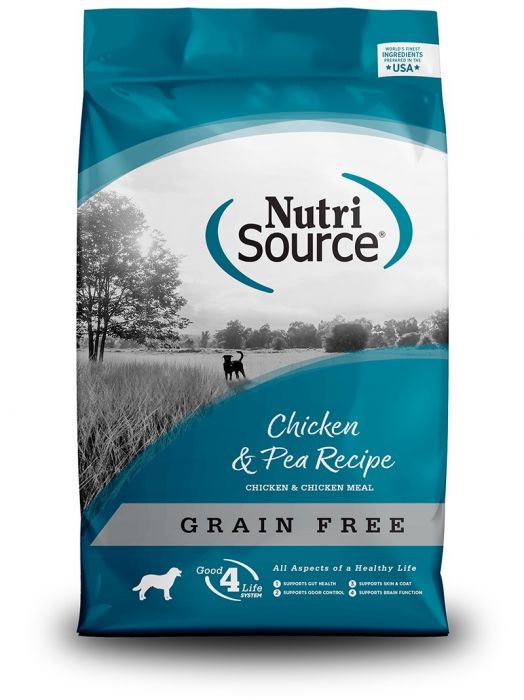 Nutri Source Grain Free Dry Dog Food - Chicken & Pea Recipe 5lb