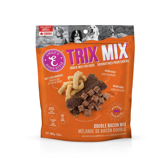 Double Bacon Trix Mix Dog Treats Kane Vet Supplies 100 Grams 