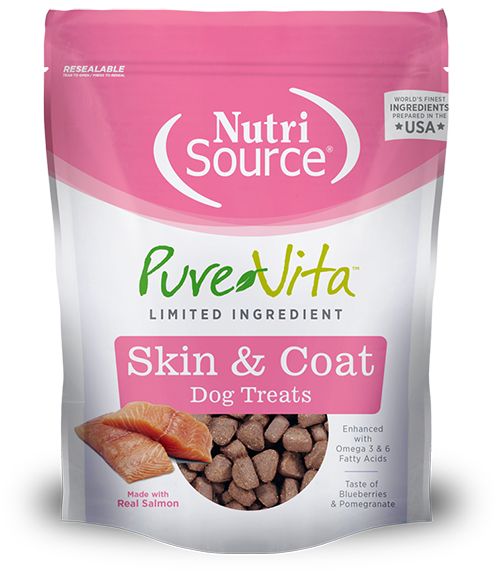 Pure Vita Skin & Coat Dog Treats 6oz