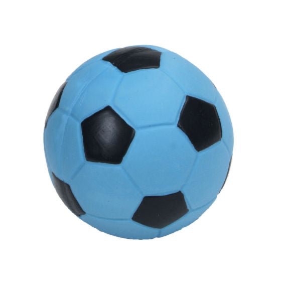 Rascals Latex Soccer Ball Blue Lagoon Dog 1pc 3in