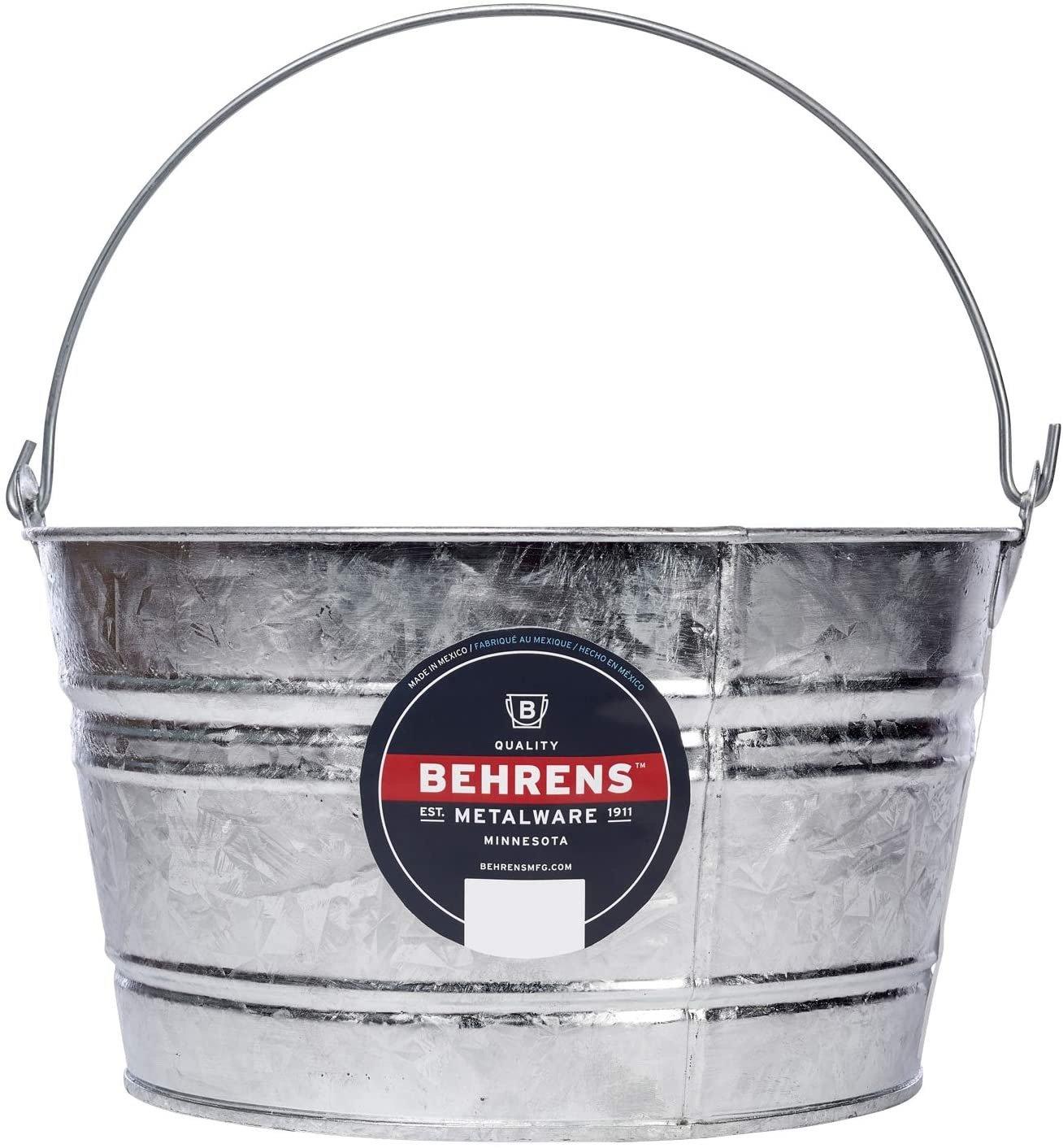 Behren's 12qt Galvanized Pail horse Supplies Kakabeka Depot Express 