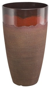 Landscapers Select Tall Planter, Round, Red