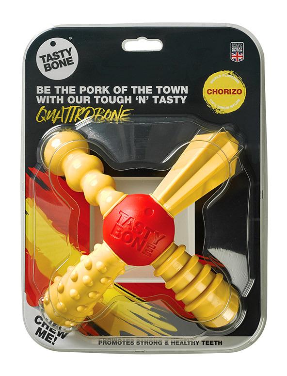 Quattrobone Large Dog Toy Kane Vet Supplies Chorizo 