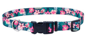 Pet Attire Styles Tropical Flower Adjustable Collar 14-20 Inch