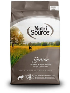 Nutri Source Senior Chicken and Rice Recipe 5lb Dog Food