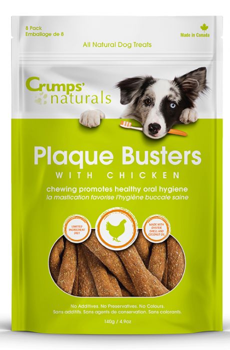 Crumps Plaque Busters with Chicken Dog Treats 7in