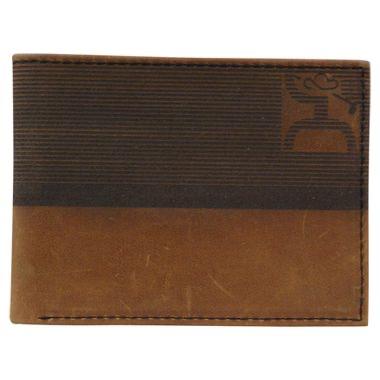 Hooey Gold Bifold Brown Stripe Wallet Trenditions 