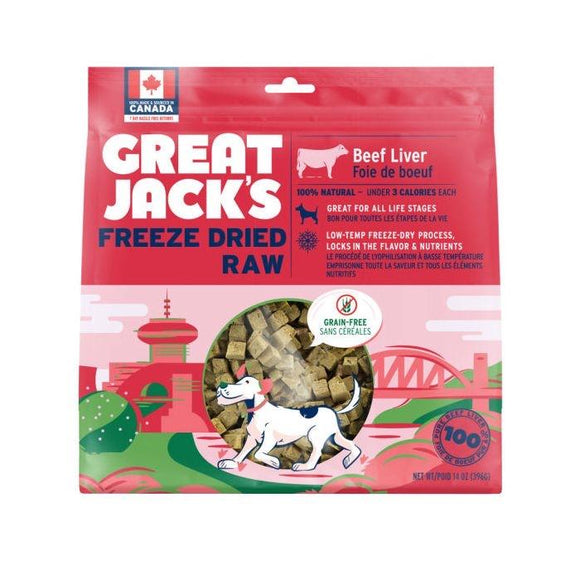 Great Jacks Beef Liver Dog Treats Kane Vet Supplies 28 Grams 
