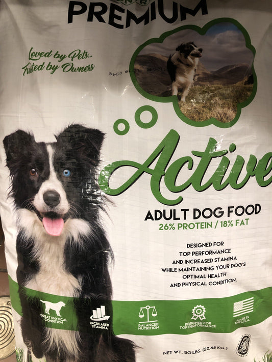 Country Vet Premium Active Adult Grain Free 50LBS. Dog Food Country Vet Premium 
