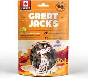 Great Jacks Liver with Cheese Recipe Dog Treats Kane Vet Supplies 56 Grams 
