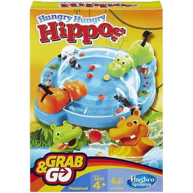 Grab & Go Hungry Hungry Hippos Toy Melissa and Doug 