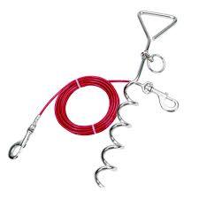 Spiral Stake & Tie Out Combo 15' Dog Supplies Titan 