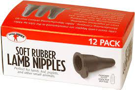 Little Giant Soft Rubber Lamb Nipples