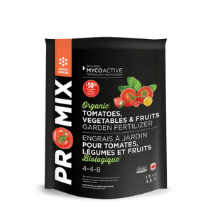 Pro-Mix Organic Tomatoes, Vegetables & Fruits Garden Fertilizer 4-4-8 1.5kg Lawn and Garden Premier Tech 