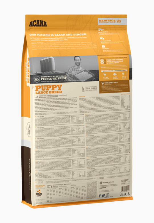 Acana Heritage - Puppy Large Breed Dry Dog Food Dog Food Champion Pet Foods 