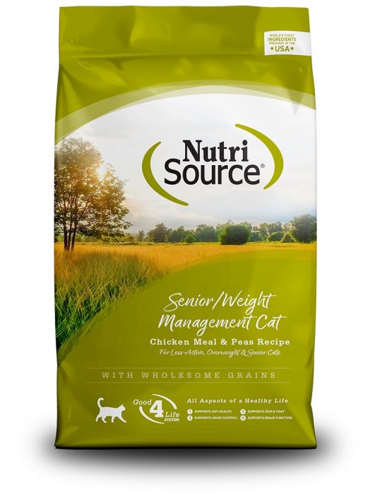 Nutri Source Senior Weight Management Chicken Rice Cat 6.6LB