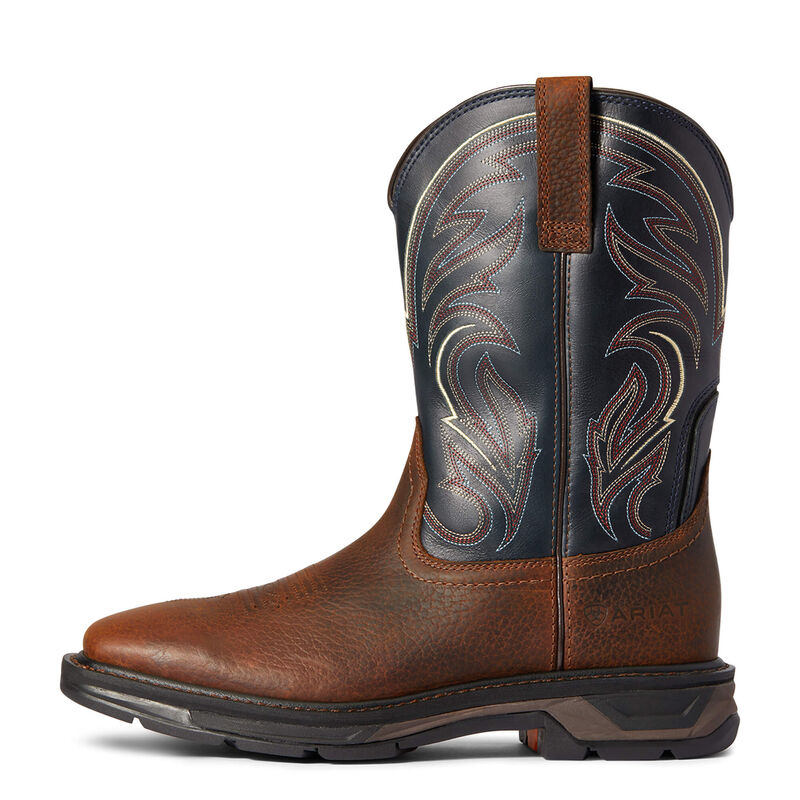 WorkHog XT Cottonwood Brown/Blue Mens Ariat