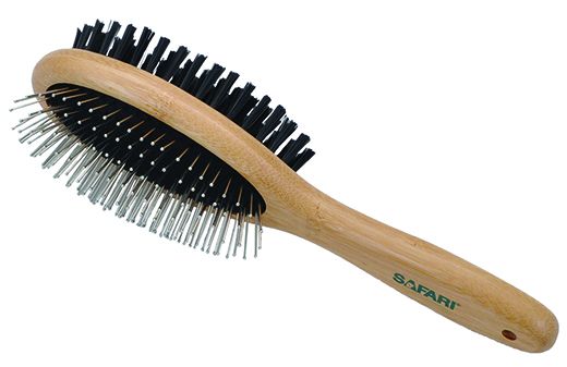 Safari Bamboo Combo Brush Medium Dog 1X1PC